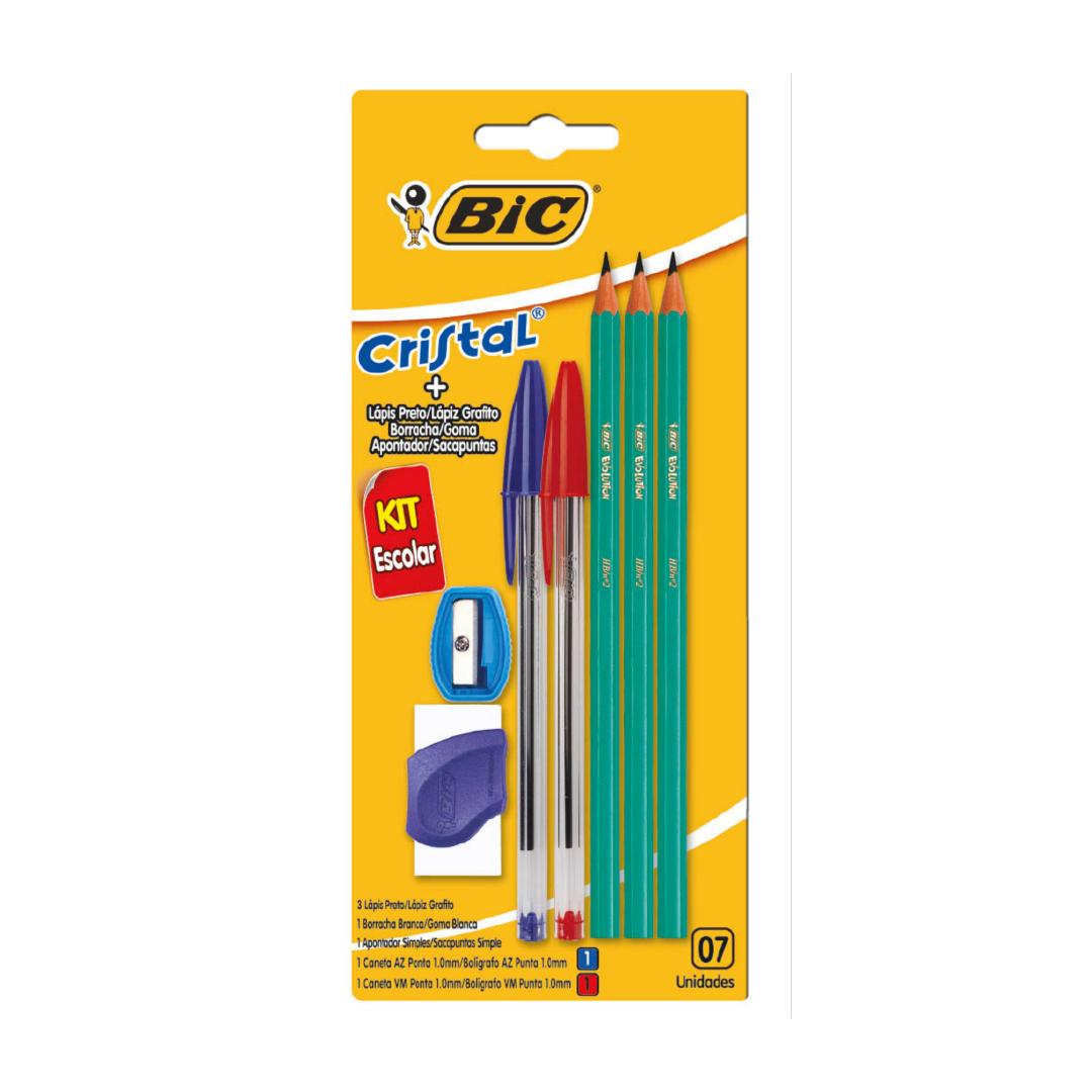 KIT ESCOLAR ECONOMICO BIC GRAFITOS + BOLIGRAFOS  (9040691)