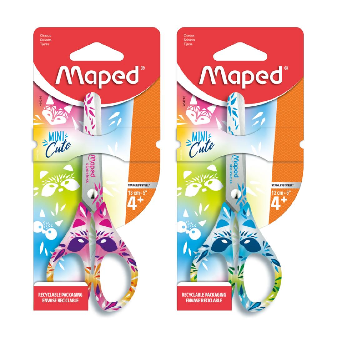 TIJERA ESCOLAR MAPED MINI CUTE DE 13 CM. (BLISTER) (464216)