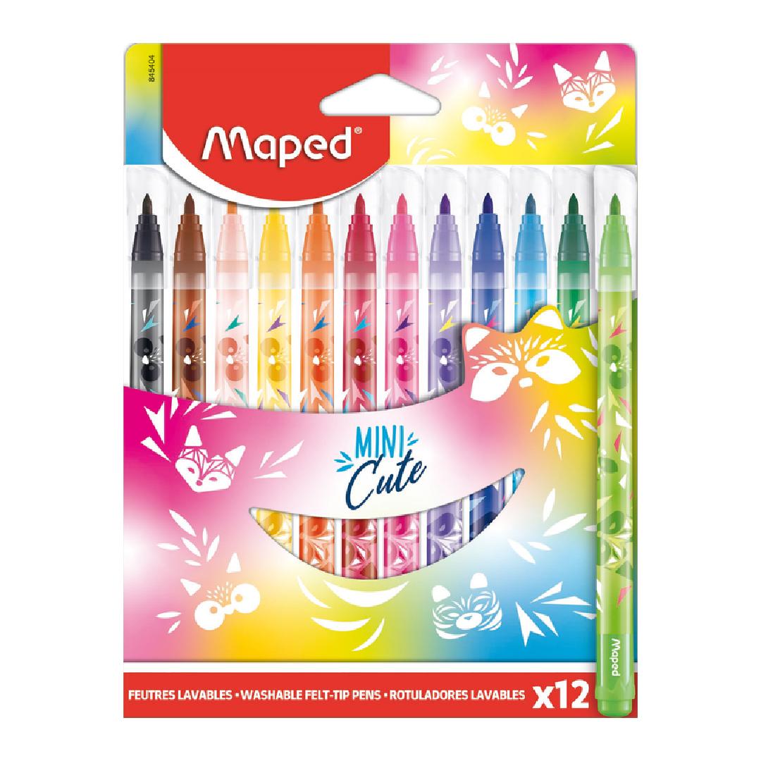 MARCADOR MAPED MINI CUTE  X 12 COLORES (845404)