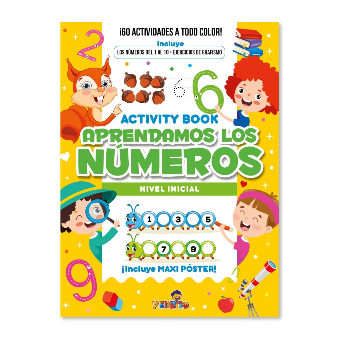 LIBRO PEDRITO ACTIVIDADES APRENDAMOS LOS NUMEROS X 32 PGS.