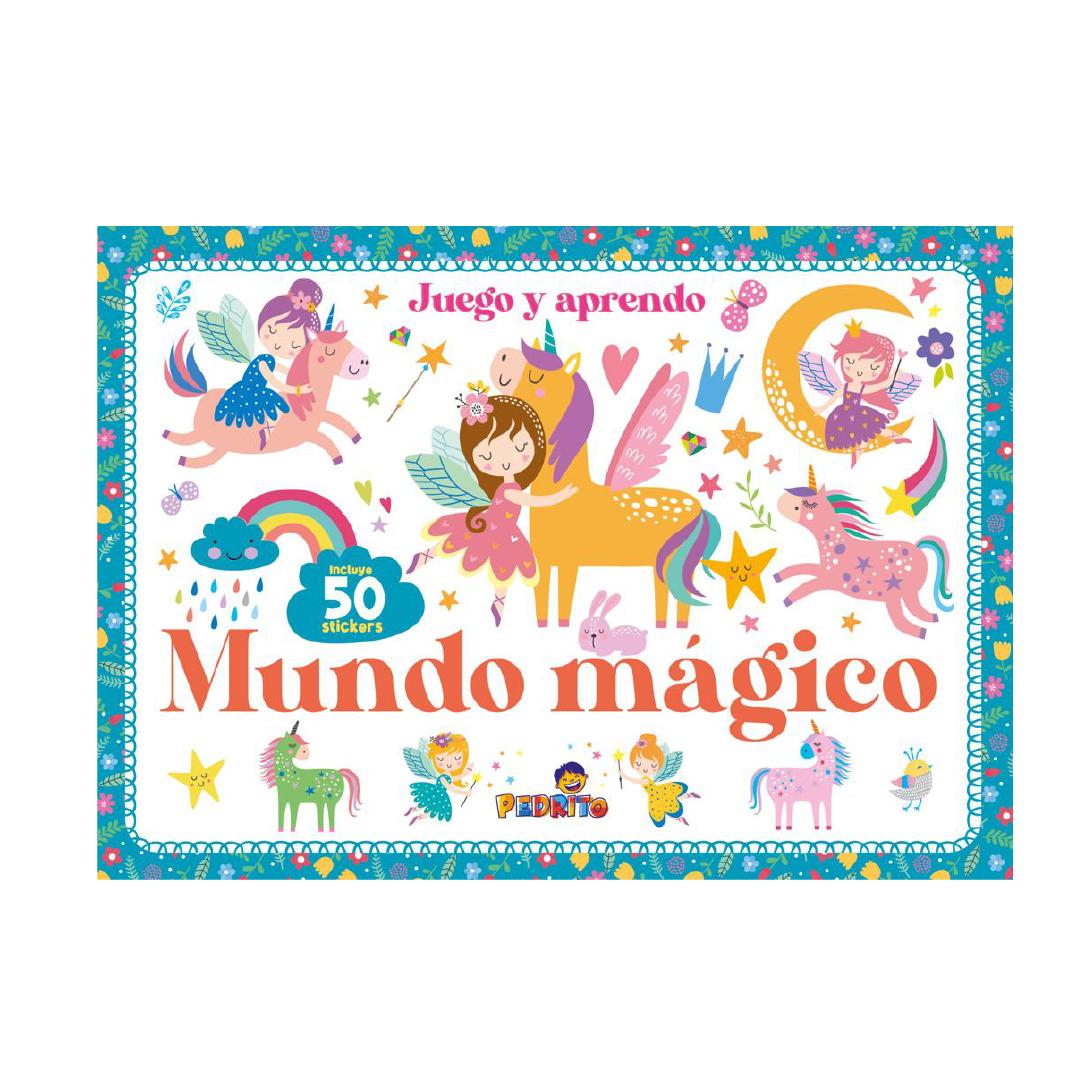 LIBRO PEDRITO JUEGO Y APRENDO C/STICKERS MUNDO MAGICO X 24 PGS.