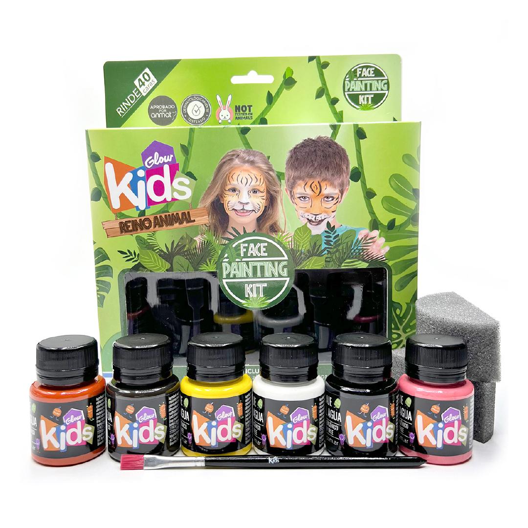 KIT MAQUILLAJE ARTISTICO GLOW KIDS REINO ANIMAL