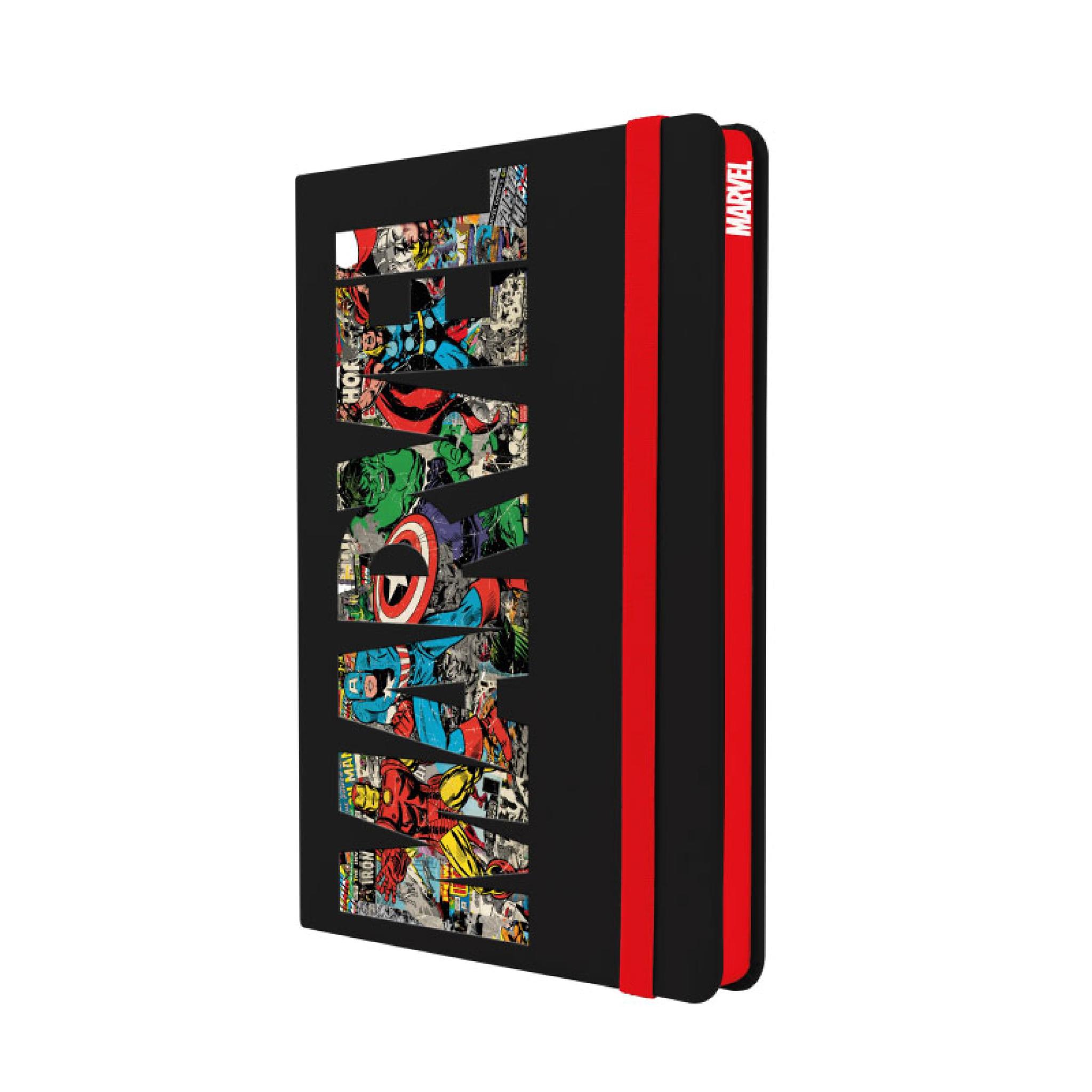 CUADERNO MOOVING NOTES MARVEL A5 X 80 HJS RAYADO (1246208)