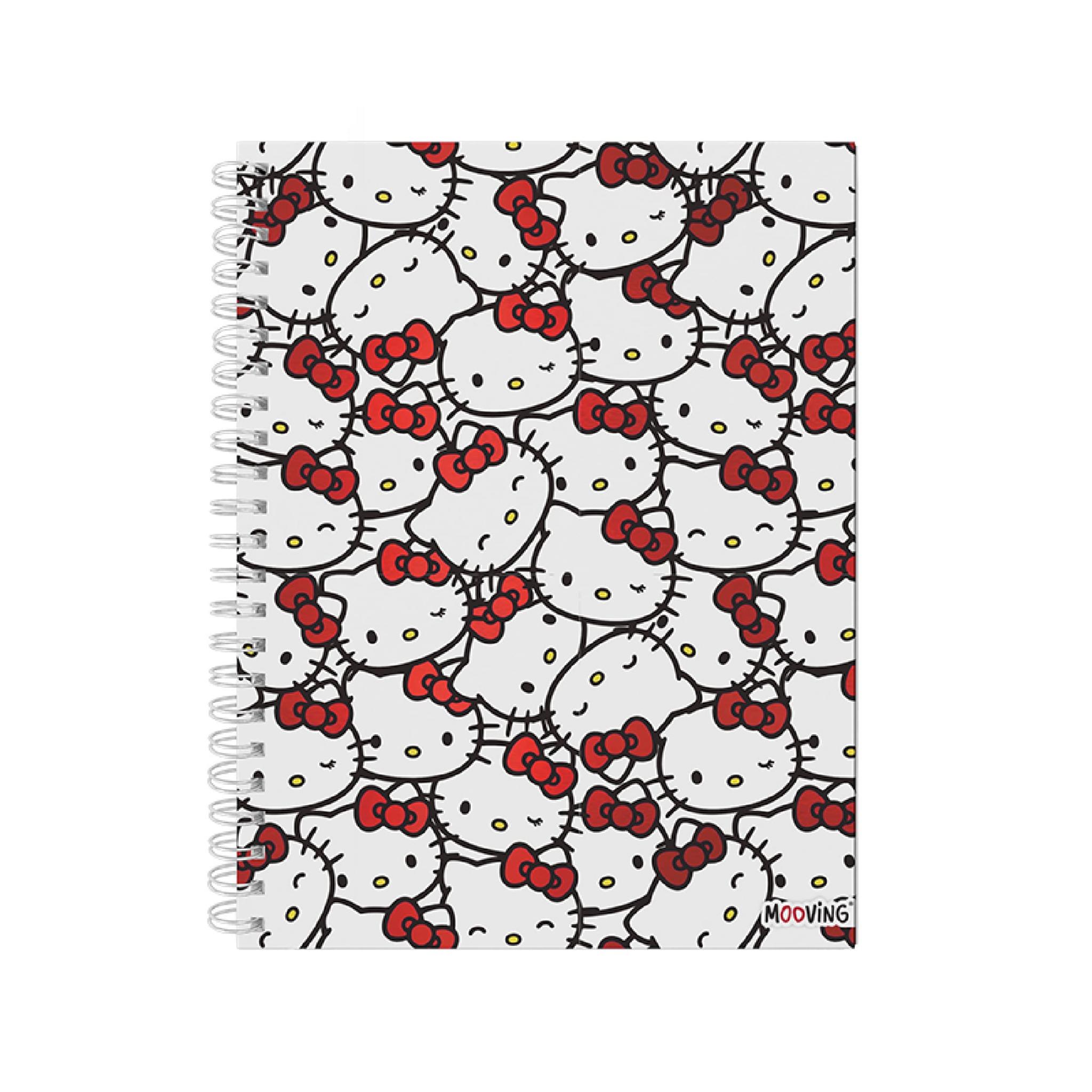 CUADERNO MOOVING 29/7 T. DURA X  96 HJS RAYADO HELLO KITTY