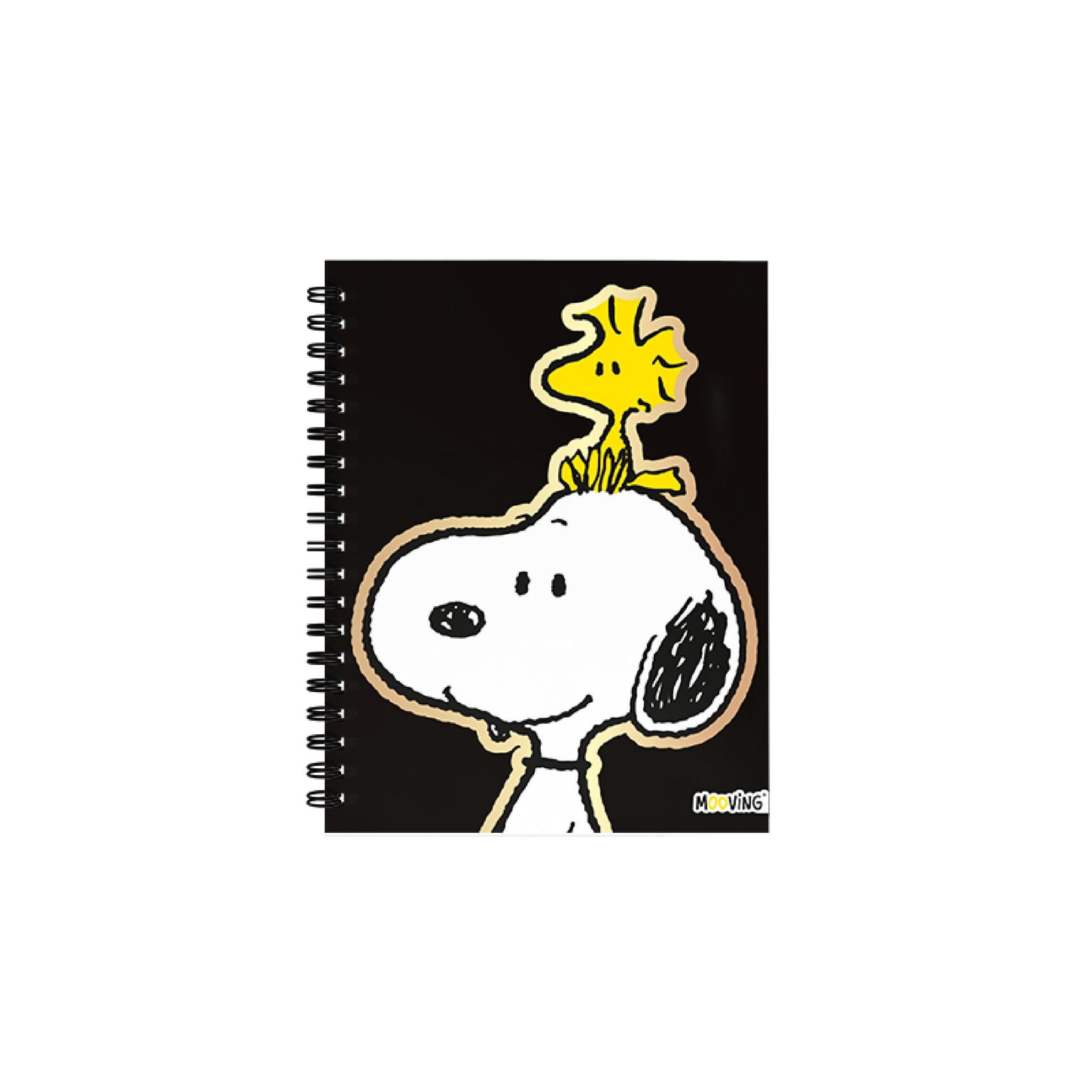 CUADERNO MOOVING 16/21 T. DURA X 80 HJS RAYADO SNOOPY