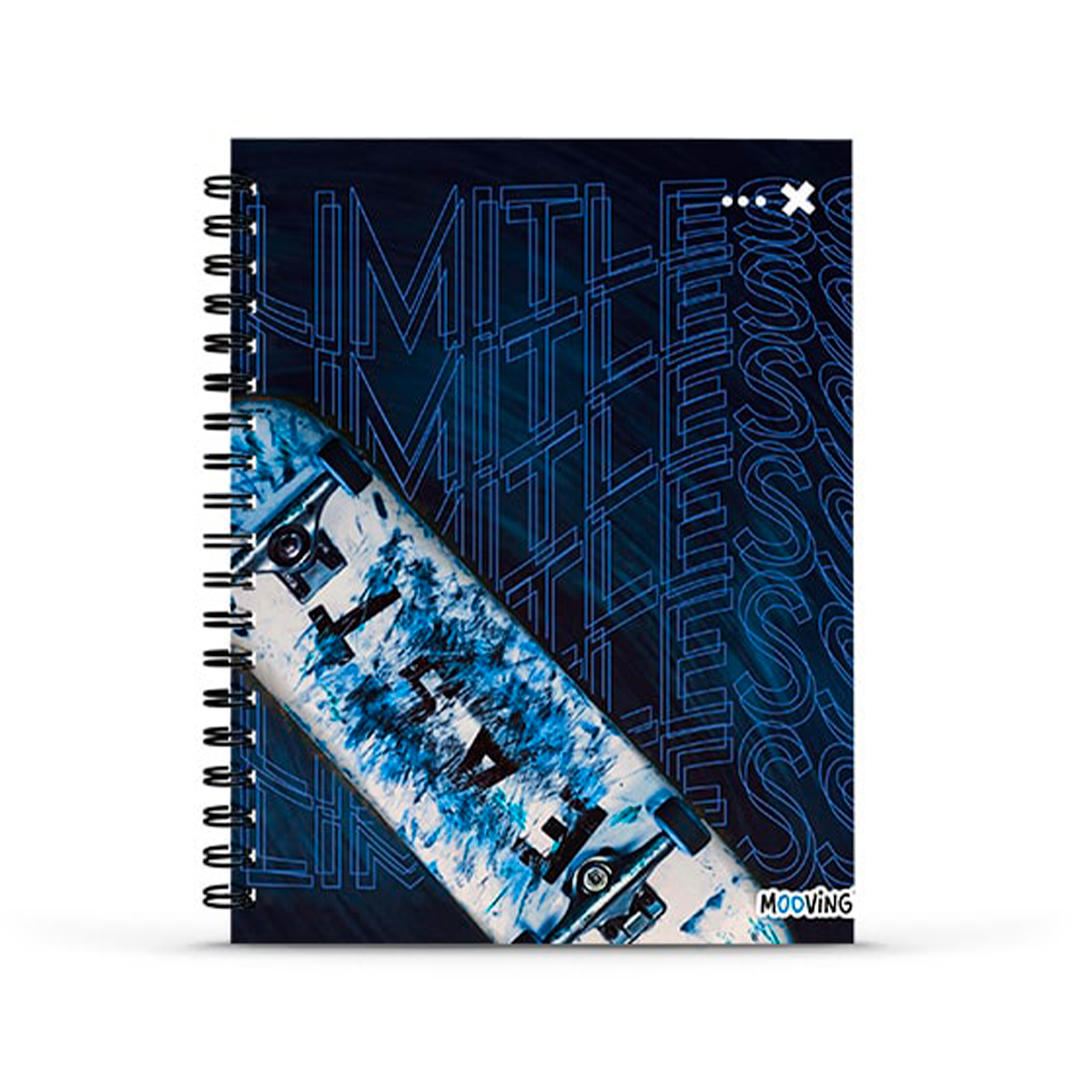 CUADERNO MOOVING 16/21 T. DURA X 80 HJS RAYADO SKATE ON