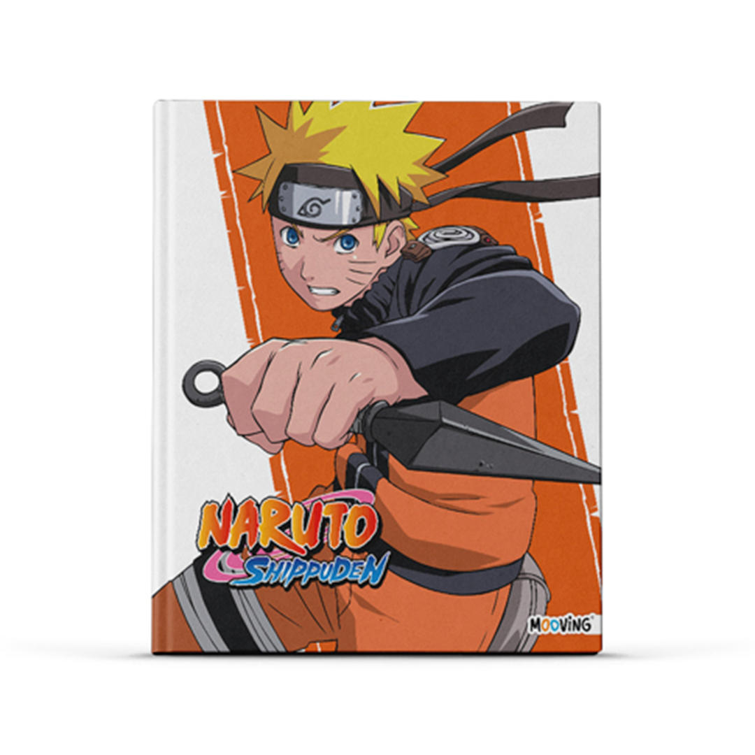 CUADERNO MOOVING T. DURA 19,5 X 24 X 48 HJS. RAYADO NARUTO