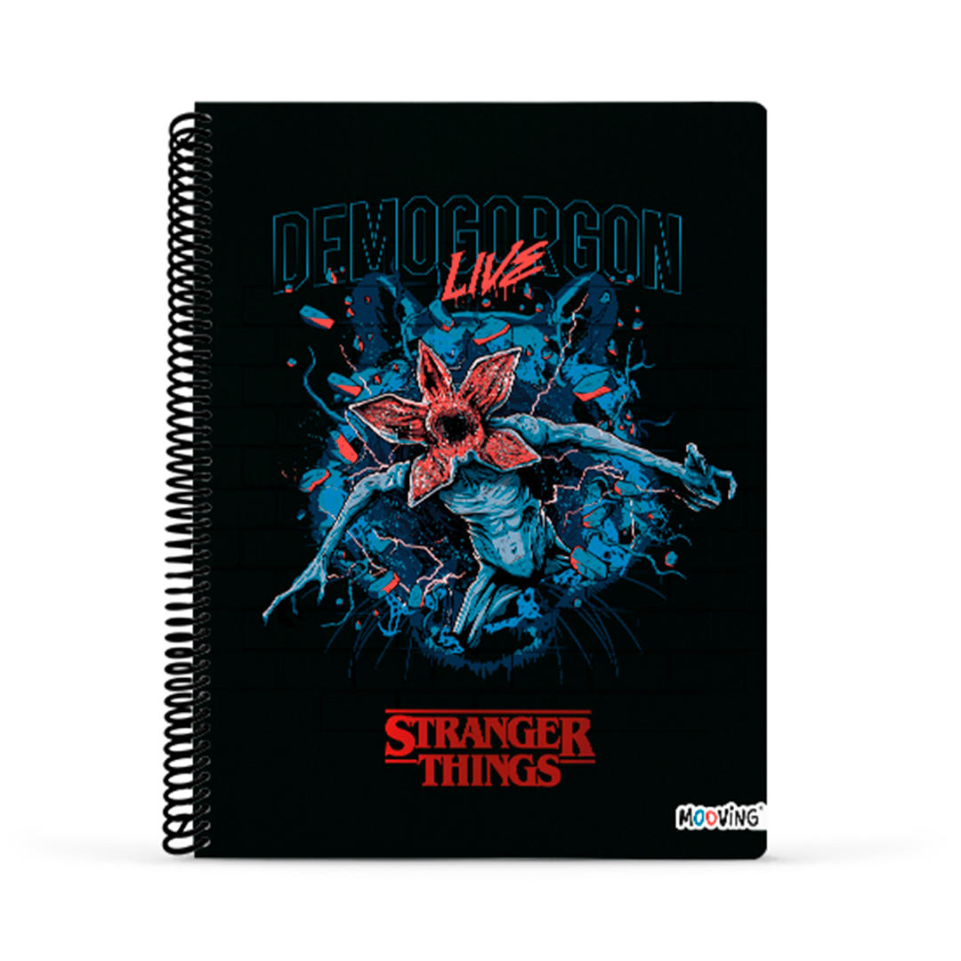 CUADERNO MOOVING 29/7 T. FLEX. X 80 HJS. RAYADO STRANGER THINGS