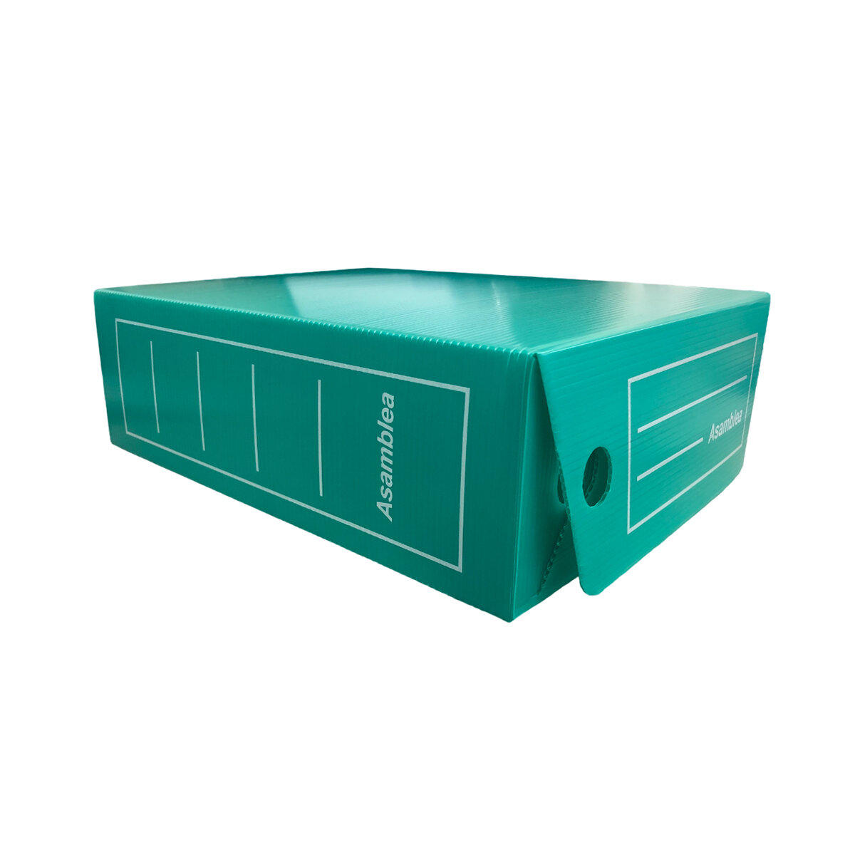 CAJA DE ARCHIVO PLASTICA ASAMBLEA OFICIO 12 T/V (37X26X12 CM) V/COLORES