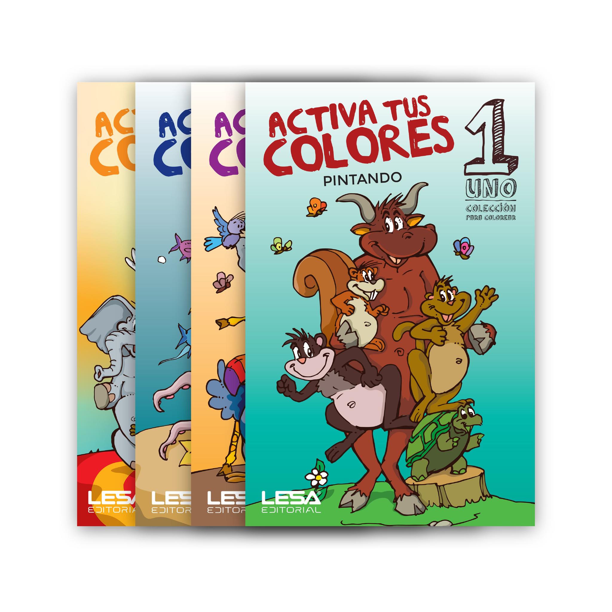 LIBRO LESA ACTIVIDADES ACTIVA TUS COLORES PINTANDO SURTIDOS