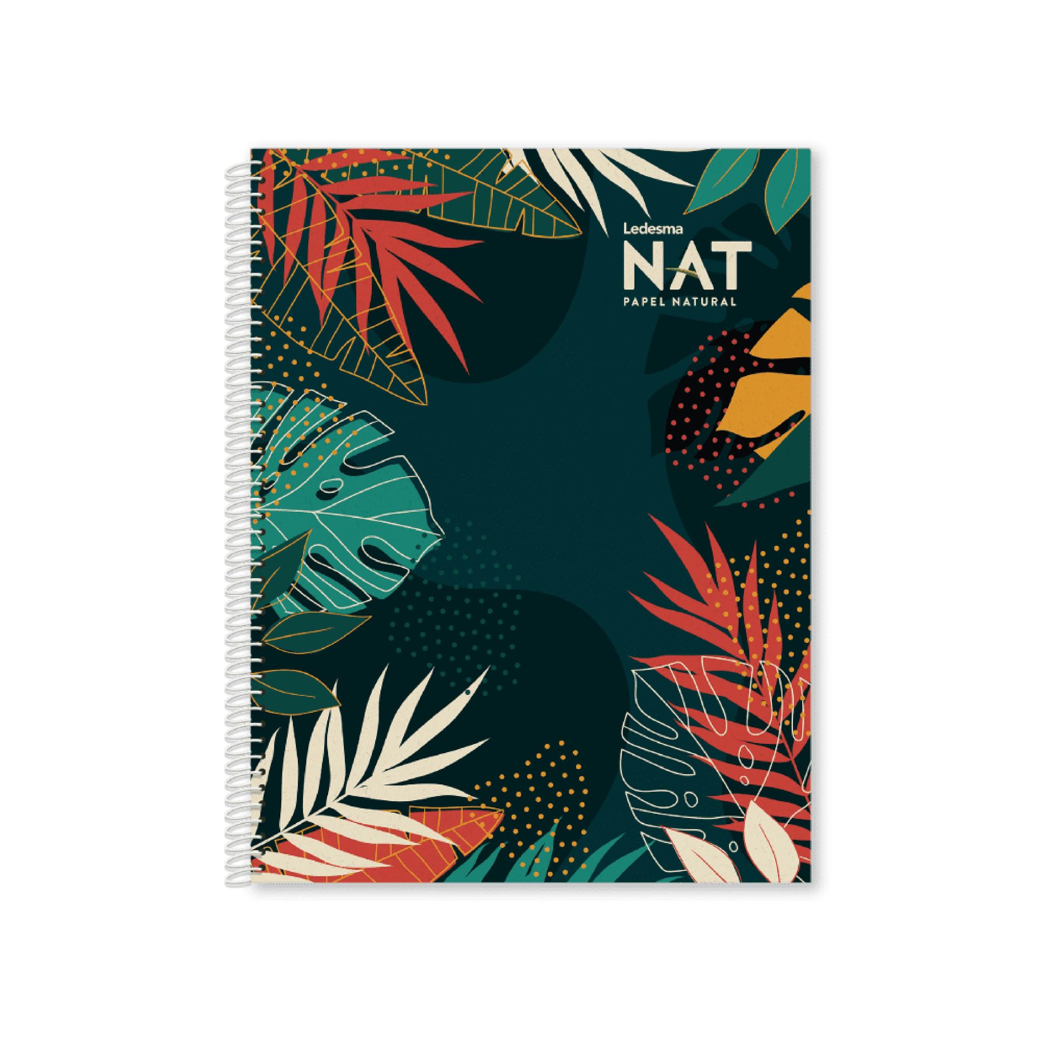 CUADERNO LEDESMA NAT 16/21 C/ESPIRAL X 70 HJS. RAYADO