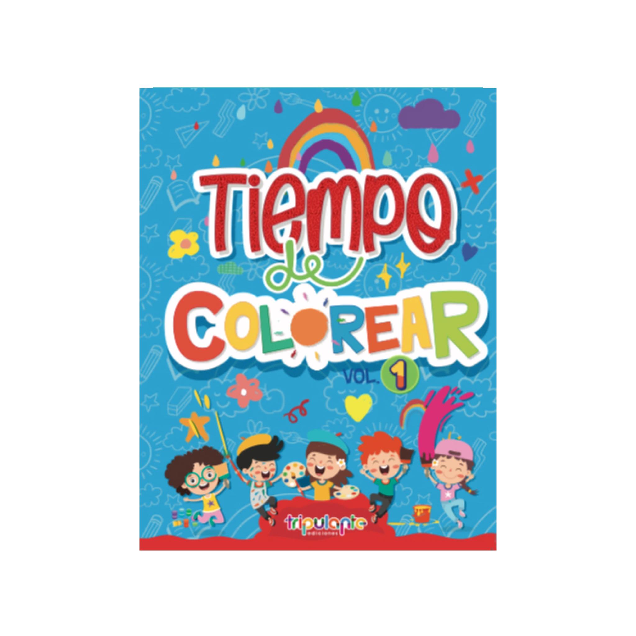 LIBRO TRIPULANTE P/ COLOREAR TIEMPO DE COLOREAR VOL 1  X 64 PGS.