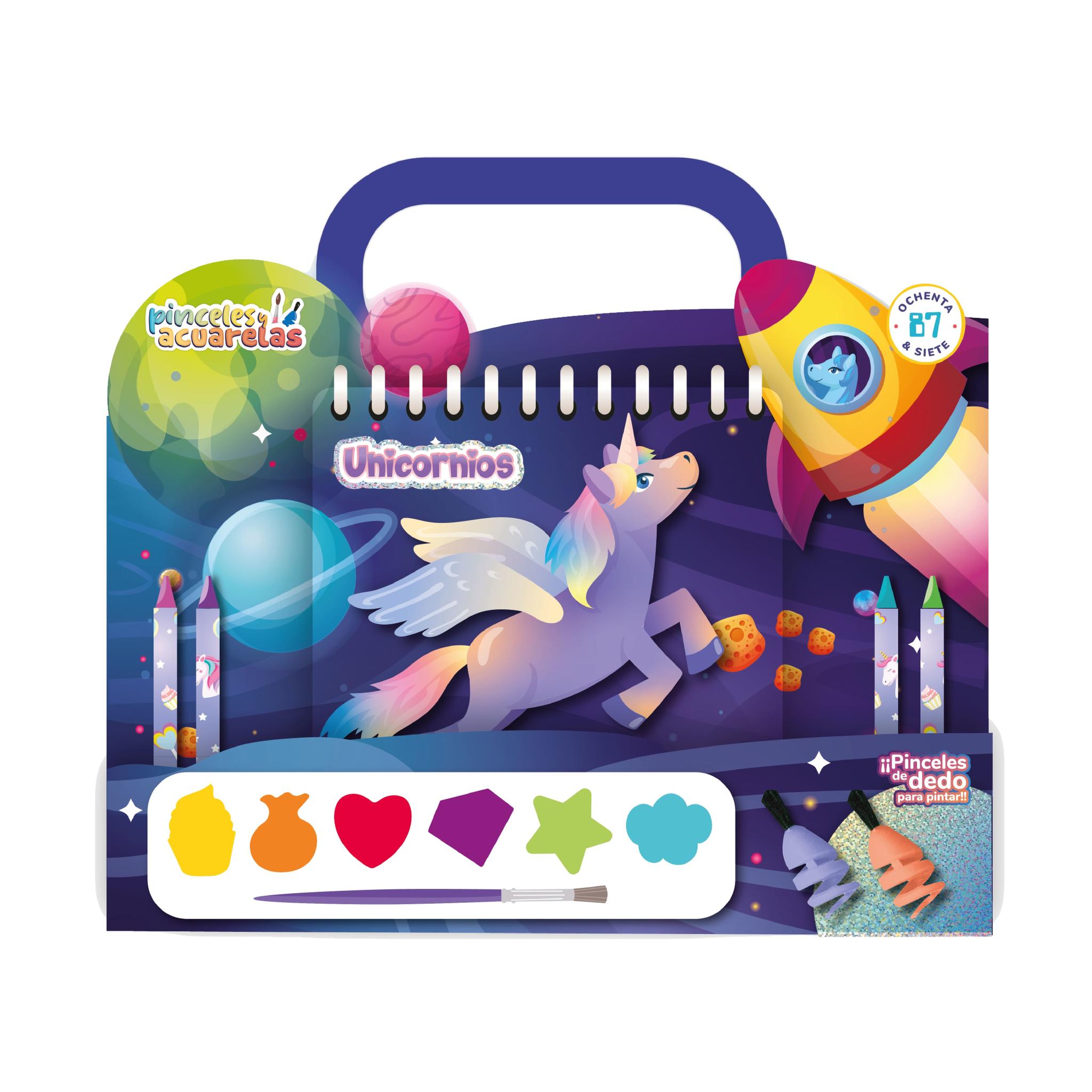 SET 87 PINCELES Y ACUARELAS UNICORNIOS (3289)