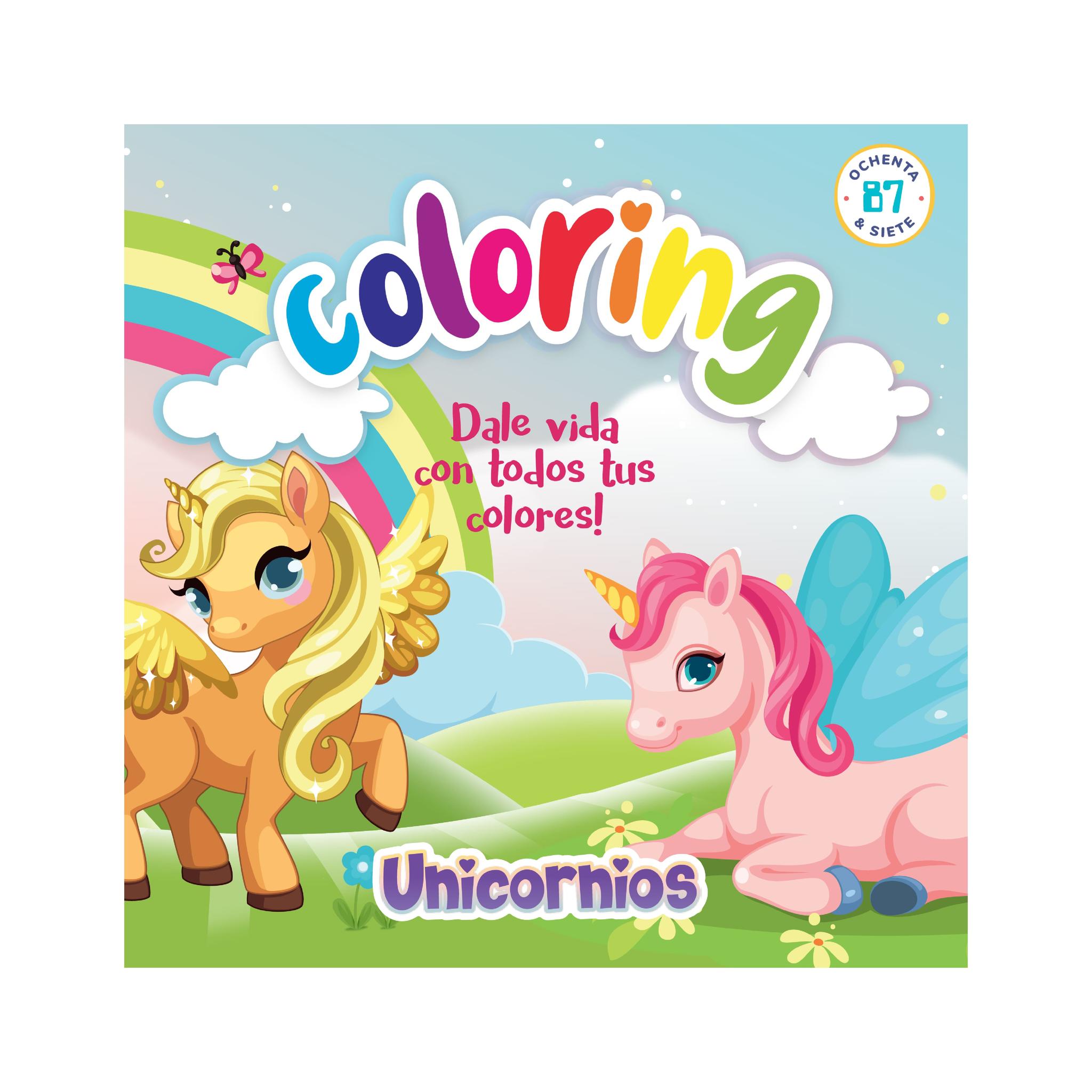 LIBRO P/PINTAR 87 COLORING UNICORNIOS (3012)