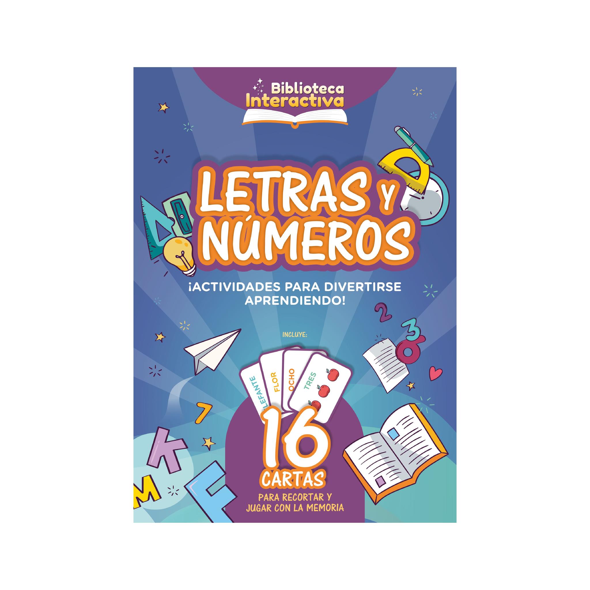 LIBRO ACTIVIDADES 87 BIBLIOTECA INTERACTIVA LETRAS Y NUMEROS (3388)