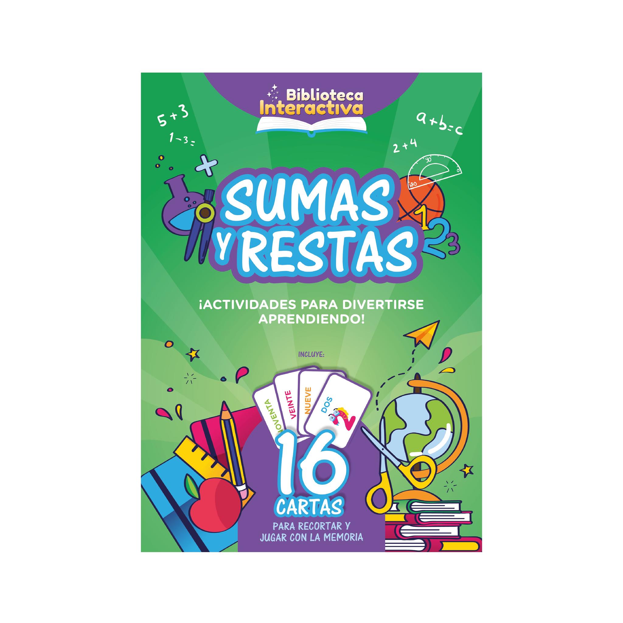 LIBRO ACTIVIDADES 87 BIBLIOTECA INTERACTIVA SUMAS Y RESTAS (3371)