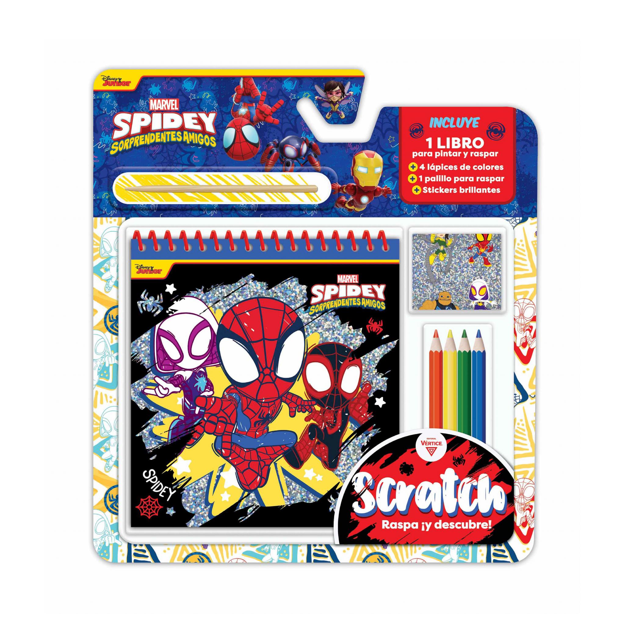 SET VERTICE SCRATCH SPIDEY Y FRIENDS (5934)