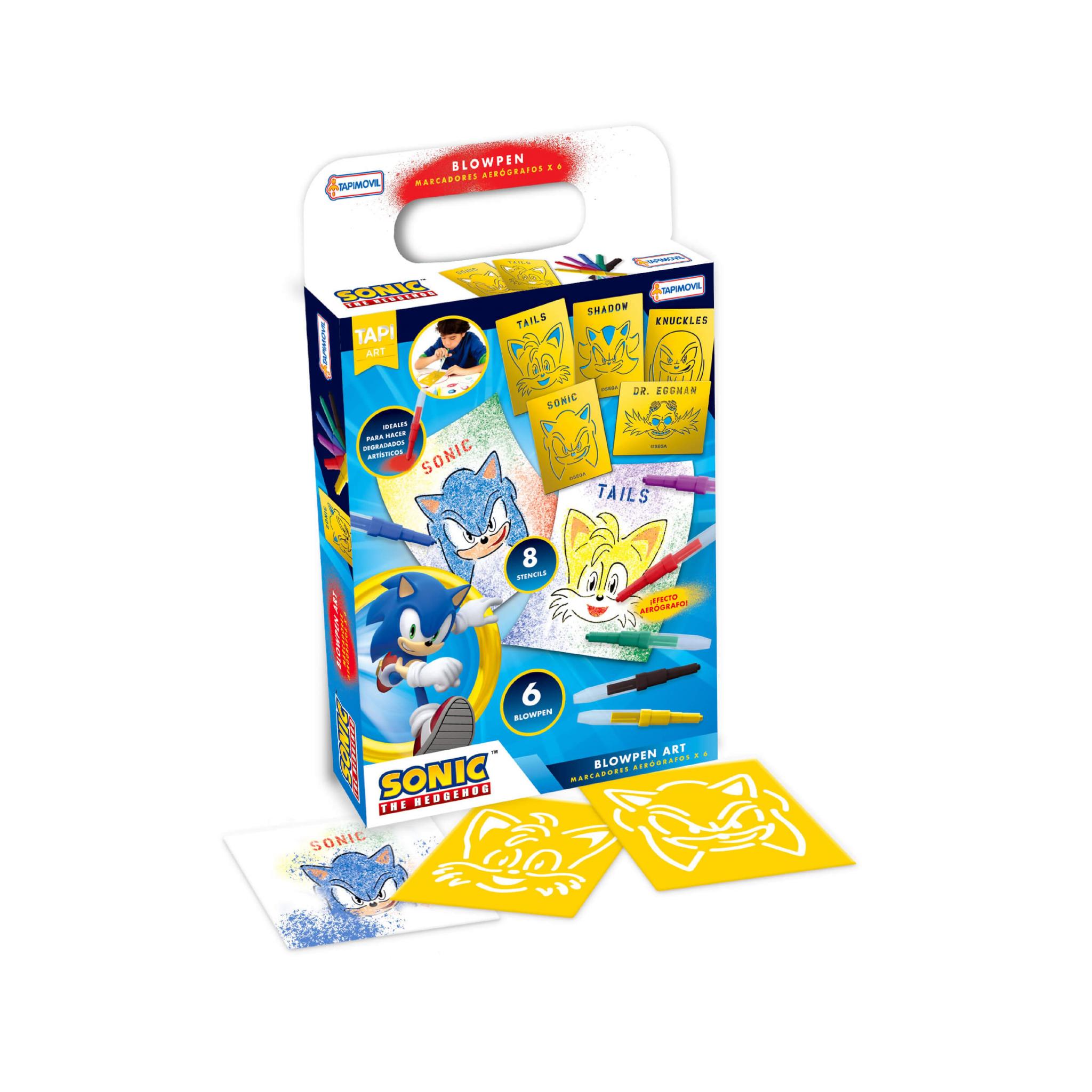 SET TAPIMOVIL BLOW PEN + STENCIL SONIC (SNC01230)