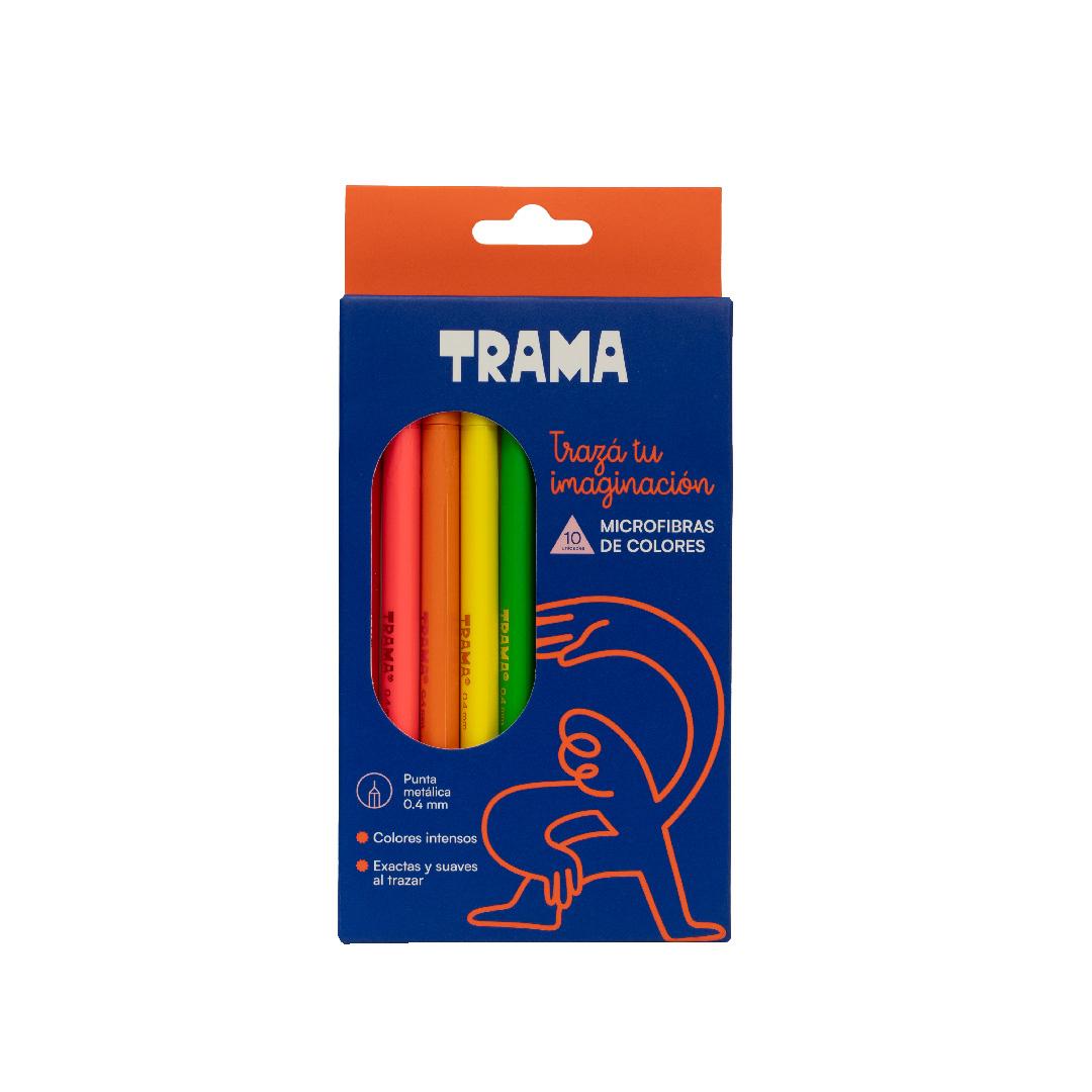 MICROFIBRA TRAMA CLASICOS BLISTER X 10 COLORES