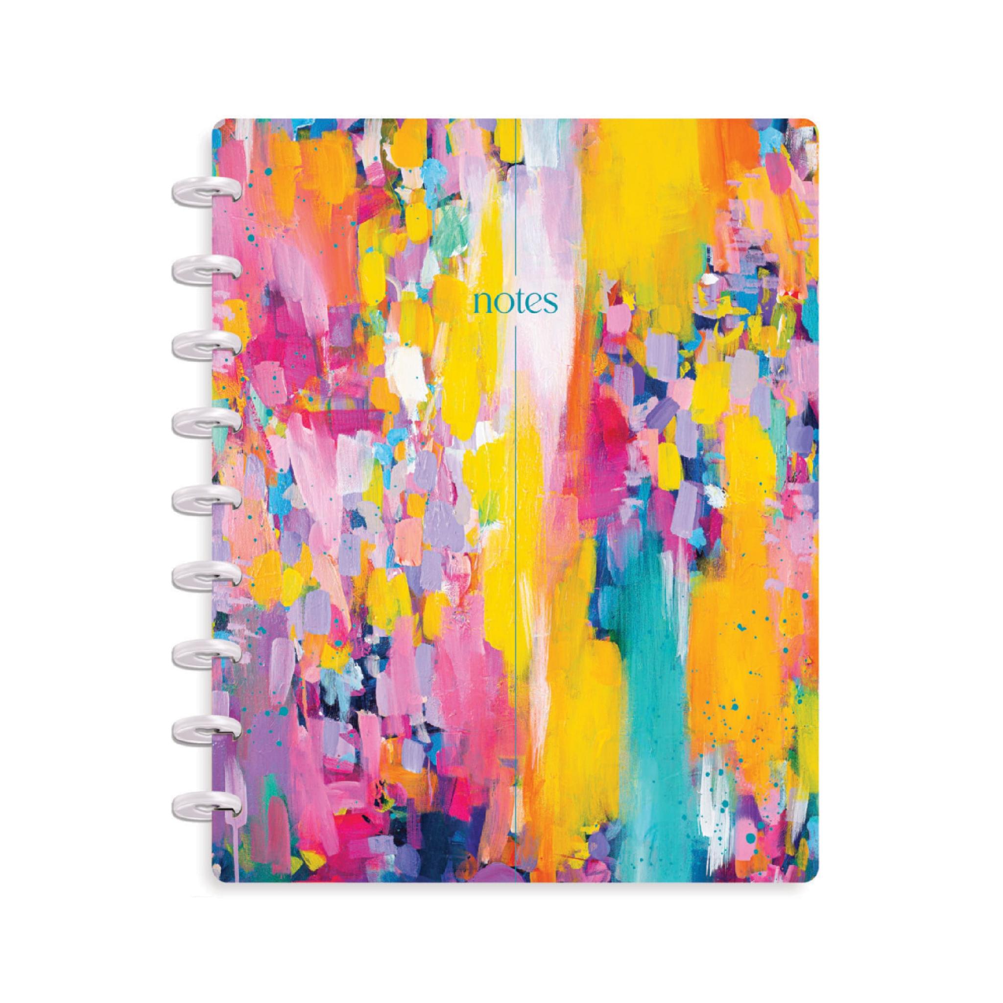 CUADERNO HAPPY PLANNER PINTURA OLEO C/DISCOS X 60 HJS 17X23 CM RAYADO PUNTEADO