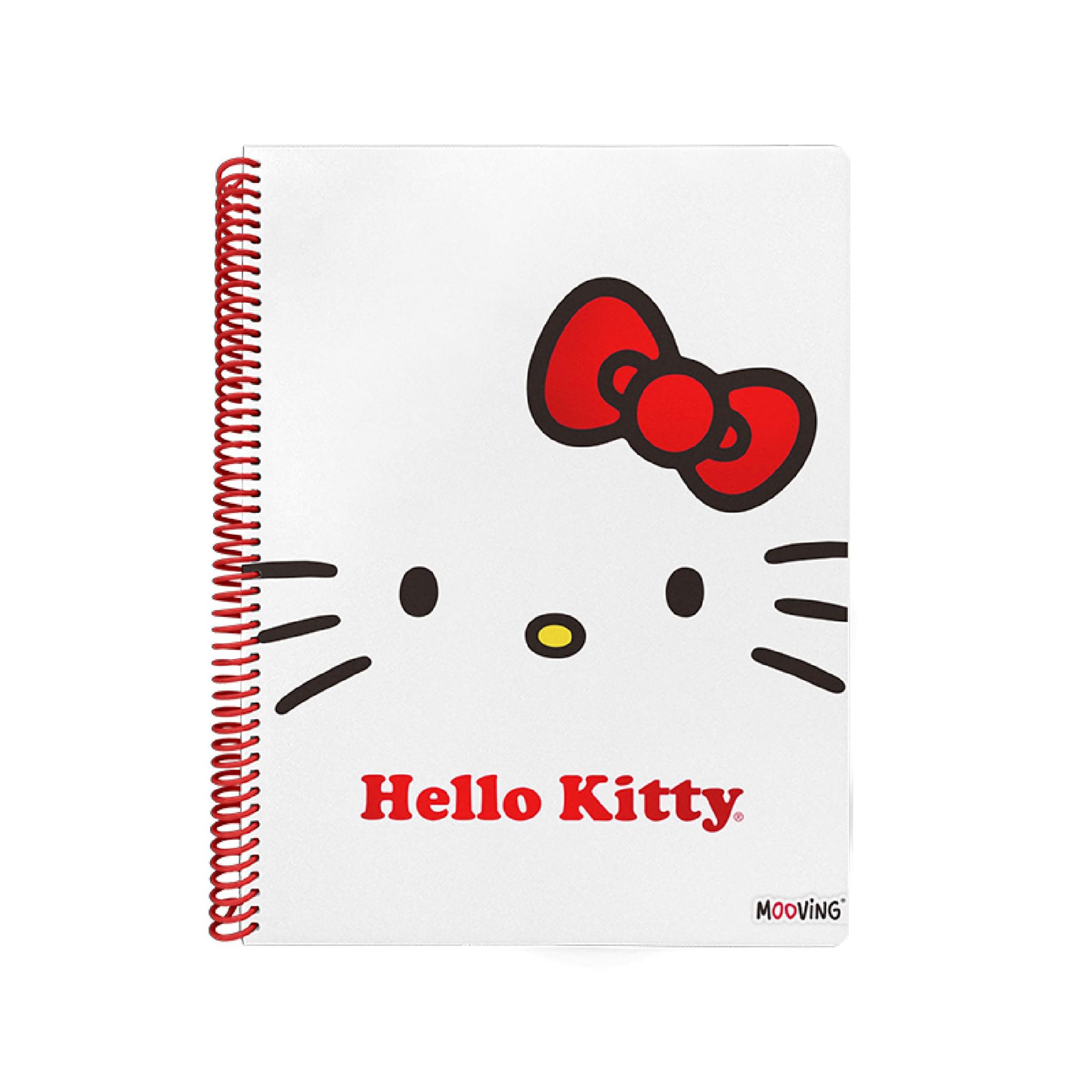 CUADERNO MOOVING 29/7 T. FLEX. X 80 HJS. CUADRIC. HELLO KITTY