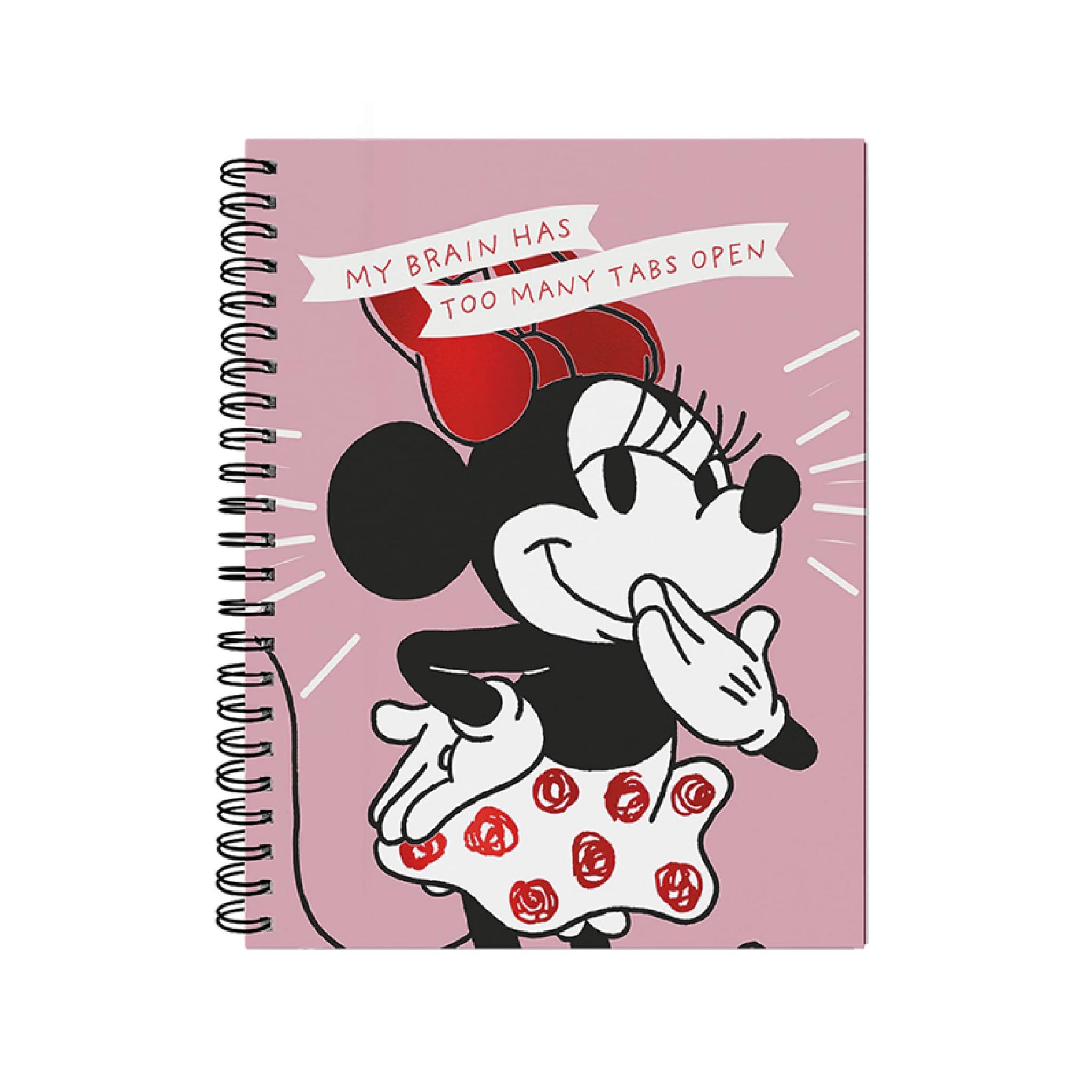 CUADERNO MOOVING 29/7 T. DURA X  96 HJS RAYADO MINNIE MOUSE