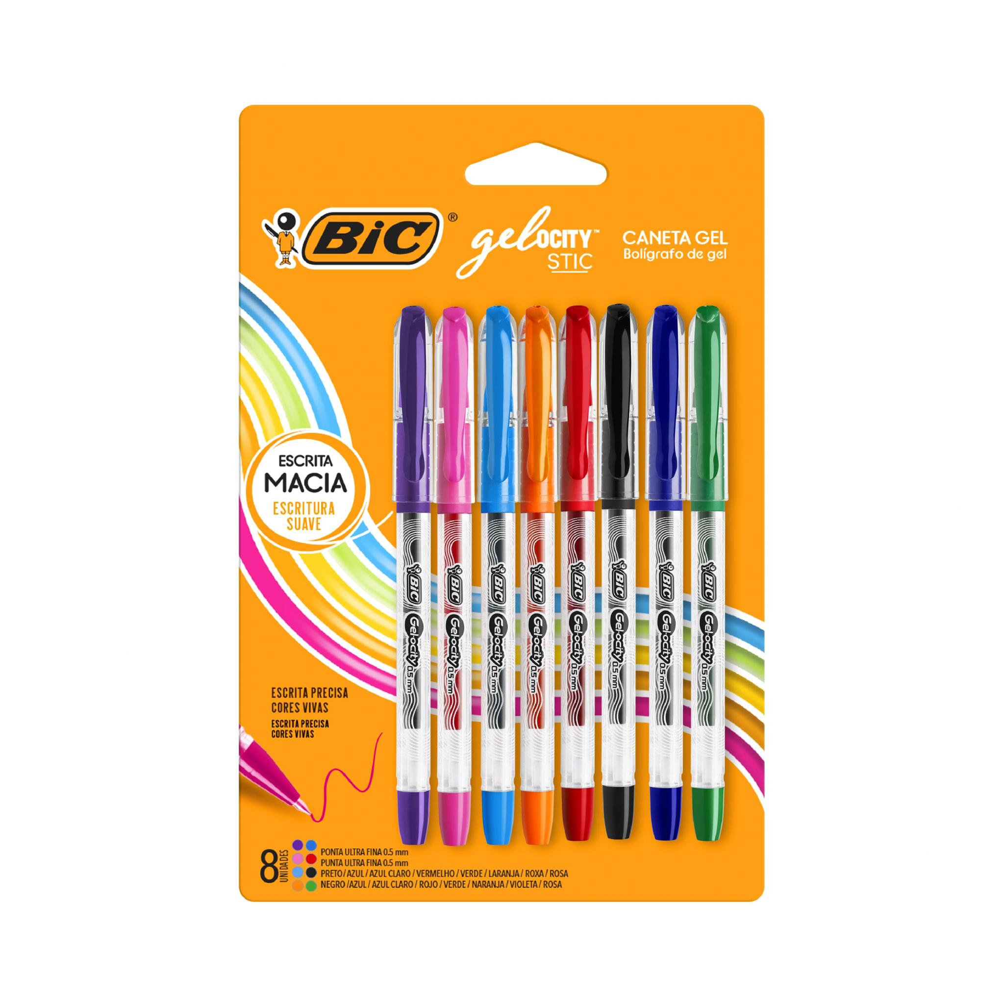 BOLIGRAFO GEL BIC GELOCITY STIC ST X 8 COLORES (522239)