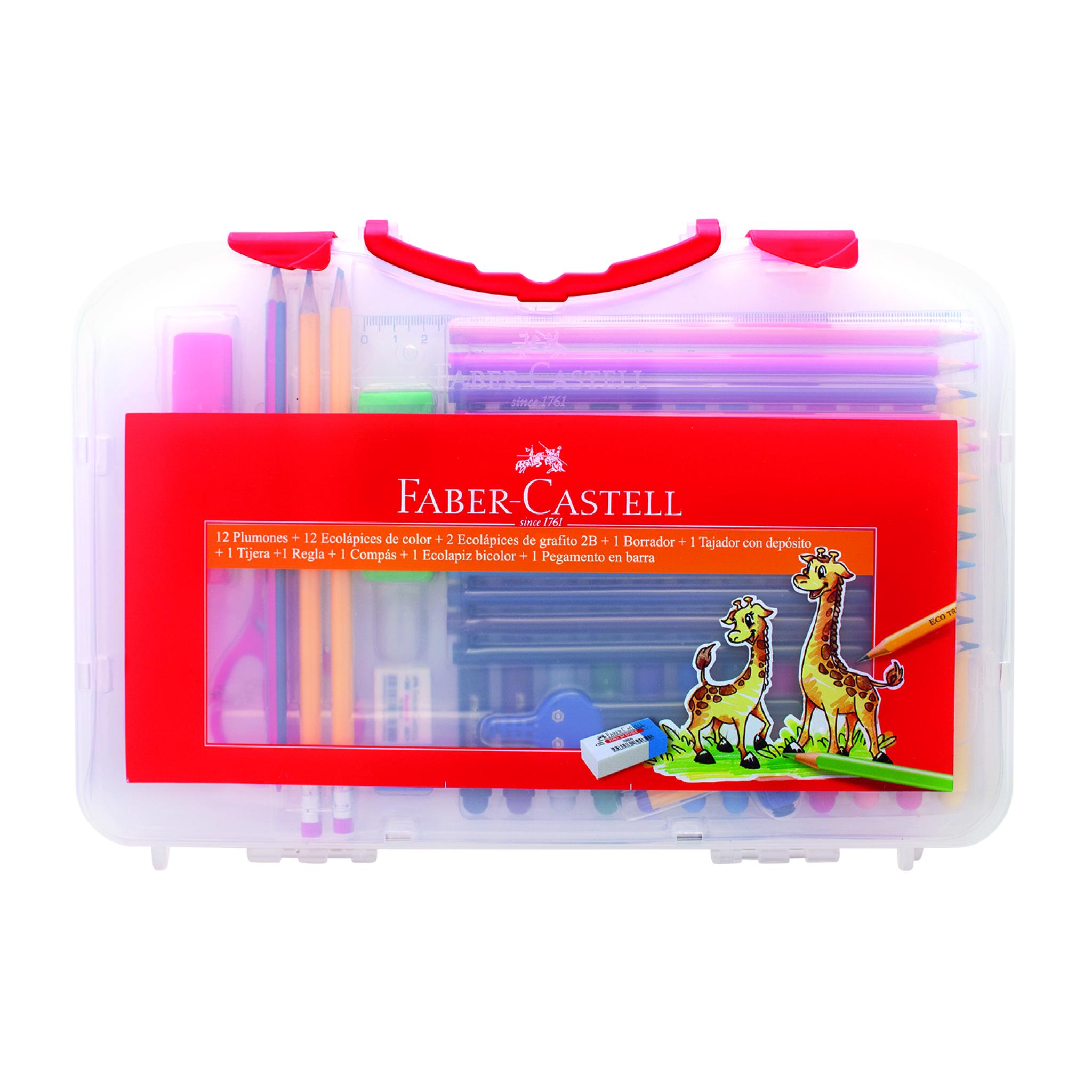 KIT FABER CASTELL VALIJA ESCOLAR X 33 PIEZAS (370334)