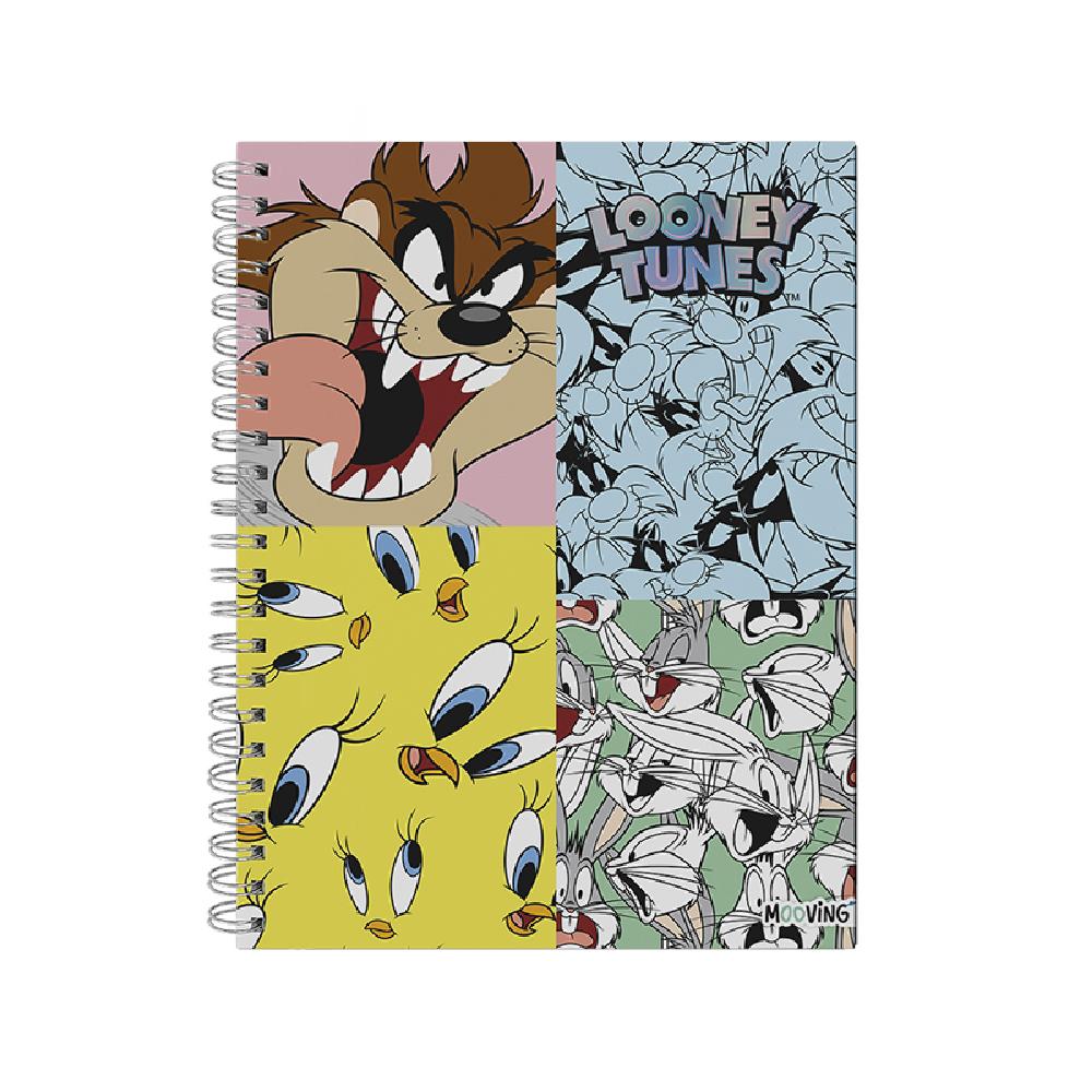 CUADERNO MOOVING 29/7 T. DURA X  96 HJS RAYADO LOONEY TUNES