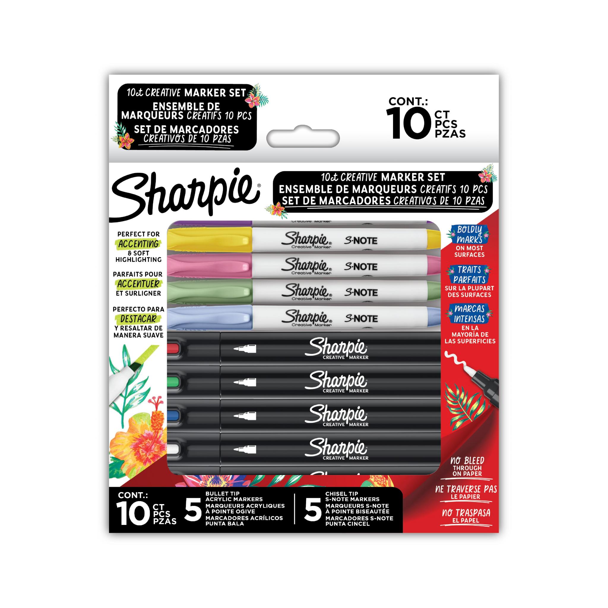 MARCADOR SHARPIE CREATIVE HOLYDAY ACRILICOS + NOTE SET X 10 PZAS. (2205174)