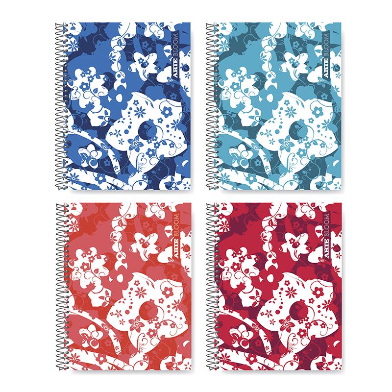 CUADERNO ARTE BLOOM 16/21 X 80 HJS. RAYADO (331141)