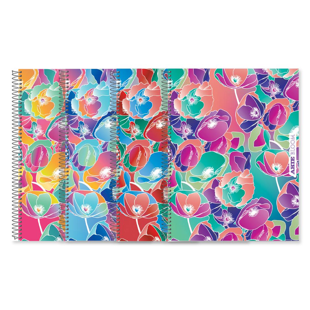 CUADERNO ARTE BLOOM 29/7 X 80 HJS. CUADRICULADO