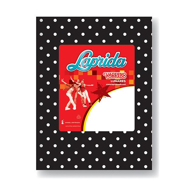 CUADERNO LAPRIDA LUNARES T.D. X 50 HJS. RAYADO V/COLORES