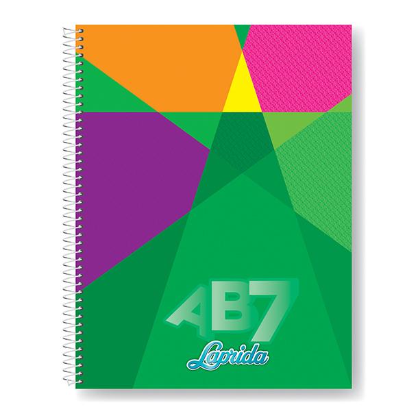 CUADERNO LAPRIDA AB7 21/27 C/ESPIRAL X 60 HJS. CUADRICULADO (627013)