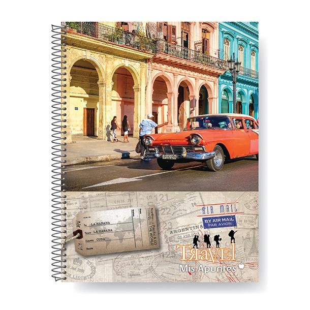 CUADERNO MIS APUNTES TRAVEL 29/7 X 150 HJS.  RAYADO (920201)