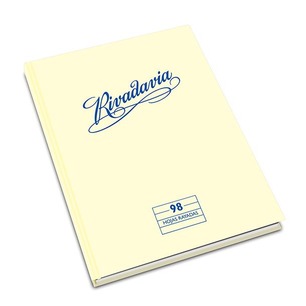 CUADERNO RIVADAVIA T.CARTON X  98 HJS.  RAYADO (353210)