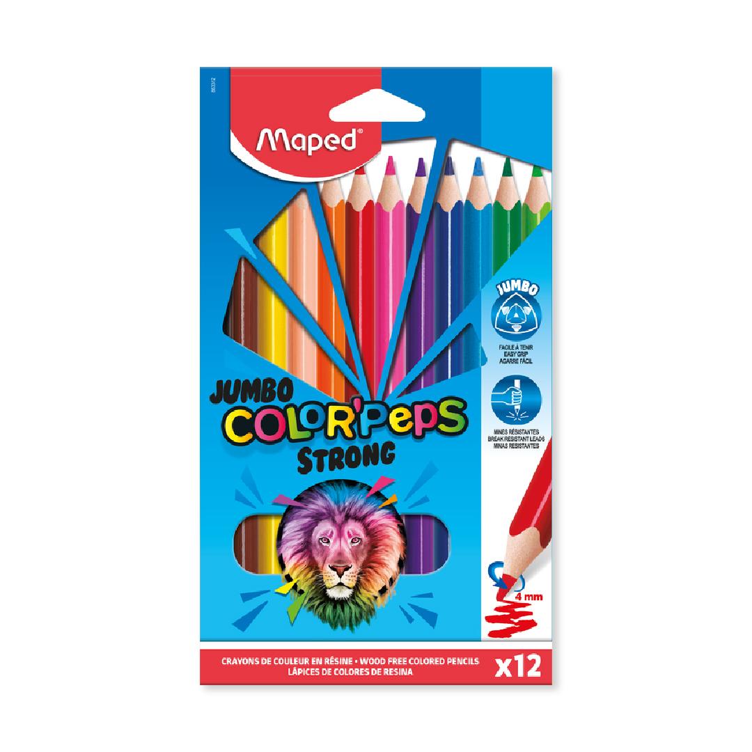 LAPICES DE COLORES MAPED COLOR PEPS JUMBO X 12 (863312)