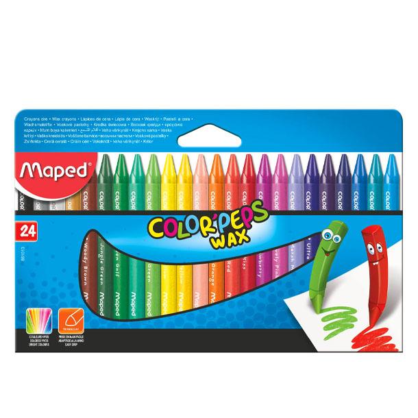 LAPICES DE CERA MAPED X 24 COLORES (861013)