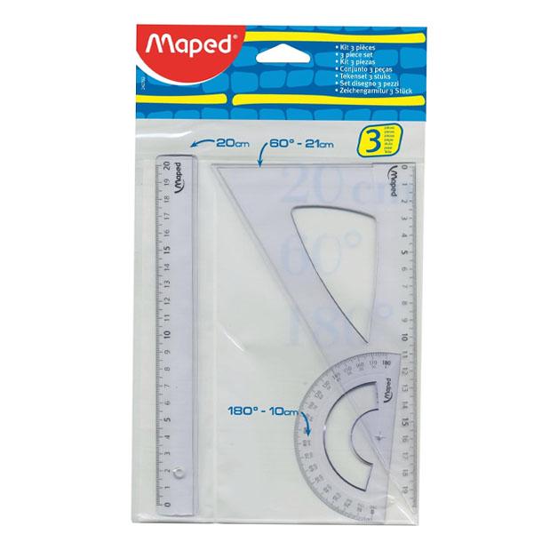 CONJUNTO GEOMETRICO MAPED 3 PIEZAS (242793)