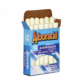 TIZA ALBORADA BLANCA X  12 UNIDADES