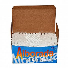 TIZA ALBORADA BLANCA X 144 UNIDADES