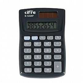 CALCULADORA CIFRA BOLSILLO B-123AP SOLAR/BATERIA (8 DIGITOS)