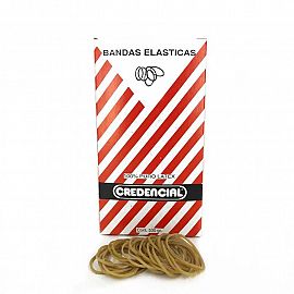 BANDA ELASTICA CREDENCIAL DE 100 DIAMETRO X 1,5 MM. X 500 GRS.(LARGA/FINA)