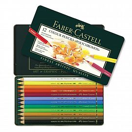 LAPICES POLYCHROMOS FABER CASTELL X 12 LATA (110012)