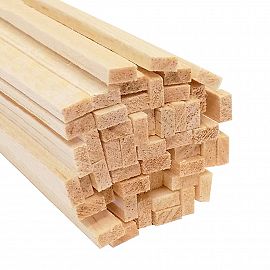 MADERA BALSA EN VARILLAS X 1 MT. DE 2 X 2 MM.