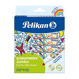 MARCADOR PELIKAN COLORELLA JUMBO X  8 COLORES