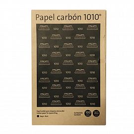 PAPEL CARBON PELIKAN 1010 OFICIO NEGRO X 100 HJS.