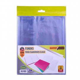 FUNDA LAMA DE PVC P/CUADERNO CLASICOS T.DURA  X 50 UNIDADES