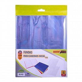 FUNDA LAMA DE PVC P/CUADERNO N° 3  X 50 UNIDADES