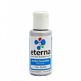 PINTURA ETERNA ACRILICA DECORATIVA X 50 ML METALIZADO/TORNASOL V/COLORES